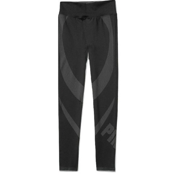 Victoria's Secret Pink Active Seamless Tight Legging Color Black Size Small NWT - Picture 1 of 7